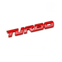 TURBO   Sticker  Styling Body Emblem 3D Decal Zinc Alloy  Rear Tailgate  Decorat - £58.25 GBP
