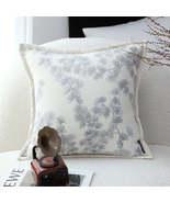 SOGA 2X 45cm Gray Floral Decorative Pillow Covers for Modern Home pillow... - $91.41 CAD