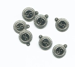 16mm ying yang charms yin yang charms sun pendants silver metal jewelry making s - £2.73 GBP