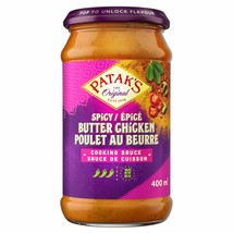 4 Jars of Patak&#39;s Spicy Butter Chicken Cooking Sauce 400ml Each -Free Sh... - $46.44