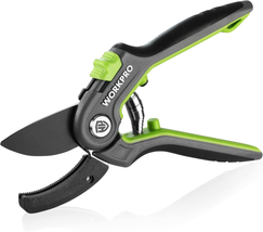 Anvil Pruning Shears, 8’’ Professional Gardening Hand Pruner with SK5 Steel Shar - £16.12 GBP