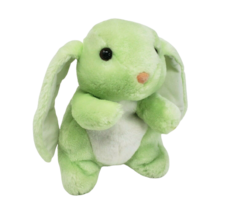 9&quot; Vintage Play By Play Toys + Novelties Green Bunny Rabbit Stuffed Animal Plush - £29.61 GBP