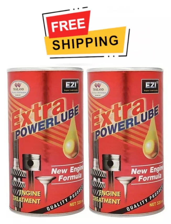 2 Packs Ezi Extra Power Lube Engine Treatment - Red 2 X 326ML - $135.33 CAD
