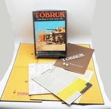 Avalon Hill 1975: Tobruk Game: WW2 Rommel Tank Battles North Africa (Unpunched) - $79.19