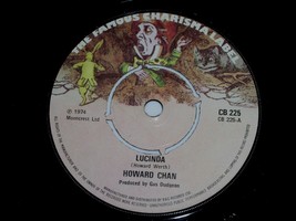 Howard Chan Lucinda Jonah 45 Rpm Record Vintage 1974 Charisma 225 Howard... - £7,822.65 GBP