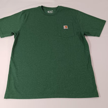 Carhartt K87 G55 Loose Fit Heavyweight Men's M Green Short Sleeve Pocket T-Shirt image 7