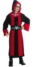 Deluxe Gothic Dark Lord Boys Red Black Robe Costume, Rubies 881448 - $22.95