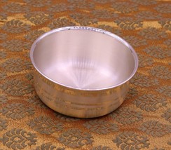 Plain design handmade 999 solid silver bowl, silver vessels utensils sv07 - £112.64 GBP
