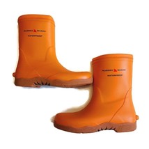 RUGGED SHARK Mens Size 9 Great White Fishing Boots Waterproof Deck Boots Orange - £37.39 GBP