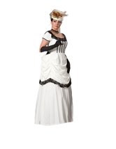 Women&#39;s White Victorian Emma Dress Theater Costume L - £238.92 GBP+