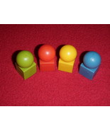 2008 Cranium Board Game Replacement 4 Movers Pieces Red Yellow Blue Gree... - $186.07 MXN