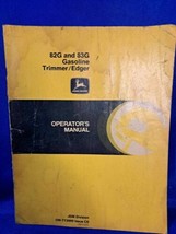 John Deere 83G 82G Gas Lawn Trimmer Edger Operators Owners Manual OM-TY3960 - $18.69