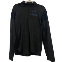 Nike DRI-FIT Mens Carolina Panthers Nfl 1/4 Zip Long Sleeve Pullover Size Medium - £11.89 GBP