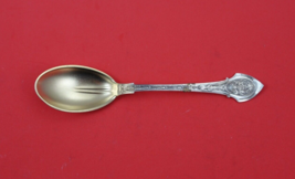 Angelo by Wood and Hughes Sterling Silver Ice Cream Spoon GW stippled 5 3/4&quot; - £86.17 GBP