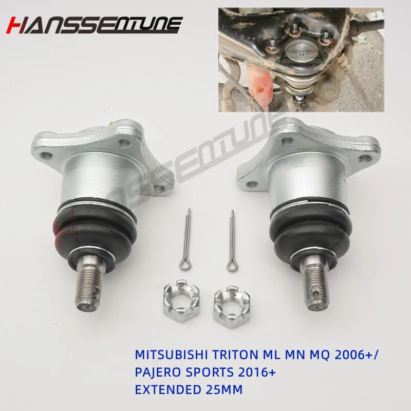 4x4 suspension extended 25mm upper ball joint fit for 4wd pajero sports triton ml mn mq thumb200