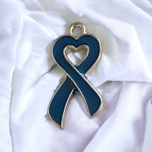 Colon Cancer Ribbon Necklace Pendant  - £2.84 GBP
