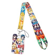 Sailor Moon Anime Series Main Cast Art Images Lanyard with Badge Holder ... - £5.41 GBP