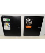 Lot of 2 Five Star Customizable Pocket &amp; Prong. Black Folders - $15.99