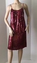 NEW ISSUE New York Burgundy Sequins Dress (Size L) - MSRP $325 - £46.87 GBP