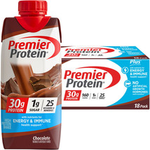 Premier 30G Protein plus Energy and Immune Support Shakes, Chocolate, 11 Fl Oz,  - £43.09 GBP