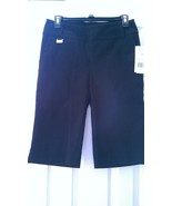 NWT Ladies LISETTE L SPORT BLACK GOLF BERMUDA SHORTS - 4 &amp; 6  - $54.99