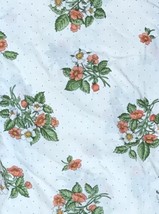 Vintage Shabby Floral Polka Dot Rectangle Tablecloth 84 In x 60 In Cotta... - £22.10 GBP
