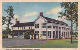 Dearborn MI Michigan Clinton Inn Greenfield Village 1953 Postcard E03 - £3.13 GBP