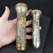 Antique flashlights metal brass lot x2 1920&#39;s Bond - $913.05 MXN