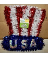 Patriotic Wall  Hanging USA Hat 12” NIB 269I  - £4.38 GBP
