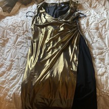Tommy Hilfiger  Sassy Metallic Gold Sheath Dress Size 8 - $23.76