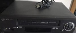 VCR VHS Player 4 Head Cassette Recorder GPX TVR 950 Tested WORKS - $37.40