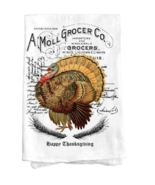Moll Grocer Co. Thanksgiving Turkey 100% Cotton Kitchen Hand Drying Dish... - €5,06 EUR