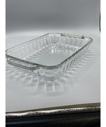Anchor Hocking Glass 8x11.5 2 Quart Casserole/Brownie Dish Clear Ruffled - $281.93 MXN