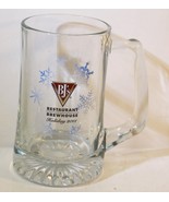 BJ&#39;s Restaurant Brewhouse 2011 Holiday Glass Beer Mug Snowflake - £7.54 GBP