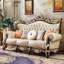 European Genuine Leather Sofa Combination Living Room Villa Luxury Luxury Top La - £5,249.60 GBP+