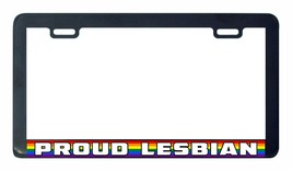 Proud Lesbian Gay Pride Rainbow LGBTQ License Plate Frame-
show original titl... - £5.73 GBP