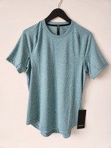 NWT LULULEMON HDEC Teal Green Drysense Short Sleeve Top Shirt Men&#39;s XL - $77.59
