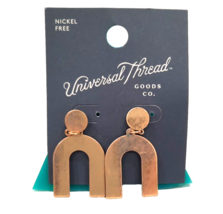 Universal Thread Nickel Free Earrings Gold Tone Dangling pierced  NEW - £6.87 GBP
