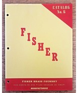 Vintage 1950s Fisher Brass Foundry Catalog No. 6 &amp; Price List - Great Cond! - $11.78