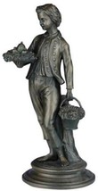Centerpiece TRADITIONAL Lodge Boy Carrying His Fresh Picked Basket of Harvest - £206.42 GBP