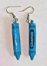 New from Vintage Mini Blue Crayon Cracker Jack Charms Costume Jewelry C12 - £10.19 GBP