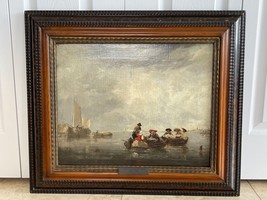 Richard Parkes Bonington (British) On The French Coast Framed Artwork Painting - £4,671.51 GBP