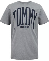 Tommy Hilfiger Little Boys Full Blown Short Sleeve Graphic T-shirt Sz 4 Grey - £16.17 GBP