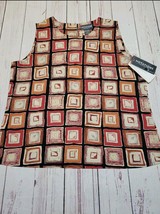 Nwt Notations Clothing Co Sleeveless medium red/brown tank top - $9.00