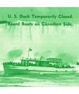 Vtg 1950s Maid of the Mist Niagara Falls Tourist Boat Ride Flyer New Yor... - $24.36 CAD