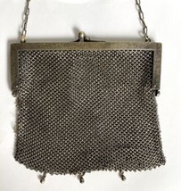 Silver Mesh Purse Bag German Needs TLC Repair Restore Vtg Antique - £31.65 GBP