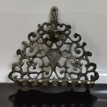 An Italian Bronze Hanukkah Lamp, probably 18th century Wall Hanging Menorah - $65.09
