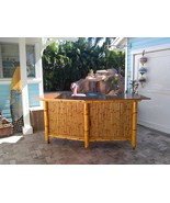 V40 six seat tiki bar with storage cabinets, wheels, electrical outlets ... - £1,910.64 GBP