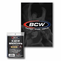 2 packs of 100 (200) BCW 2 3/4&quot; x 3 13/16&quot; Thick Card Sleeves - $142.53 MXN