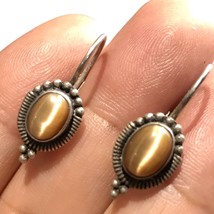 vintage FAS tiger’s eye earrings - £31.97 GBP